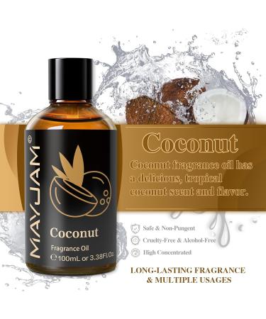 MAYJAM Coconut Oil 100ml - Premium Fragrance Oil for Diffusers & Aromatherapy | Essential Oils & Home Use - Buy Online on GoSupps.com