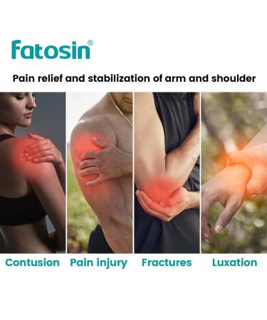 Arm Sling Shoulder Injury Immobilizer | Adjustable Rotator Cuff Support Brace for Men & Women | One Size Fits All for Left & Right Arm - Buy Online on GoSupps.com