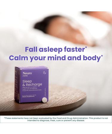 Neuro Sleep & Recharge Meltaway Mints - Contains Melatonin 1 mg Chamomile & Elderberry - Travel Aid for Nighttime Relaxation & Healthy Sleep Cycle - Mixed Berry 72 ct 12 Count (Pack of 6) Mixed Berry - Buy Online on GoSupps.com