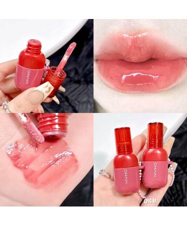 Cute Lip Gloss Lip Glaze Liquid Lipstick Lip Gloss Moisturizer Hydrating Tinted Lip Balm with Gift Box - Buy Online on GoSupps.com