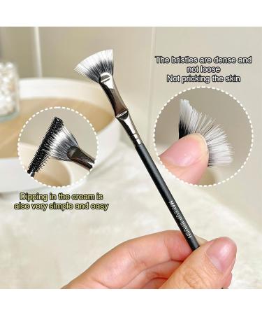 Soft Bristle Makeup Brush | Eyelash Fan Brush | Eye Shadow Brush for Eyelashes Synthetic Bristle Eyelash Brushed Hypoallergenics Eyelash Brushed Long-Handled Eyelashes Brushed - Buy Online on GoSupps.com
