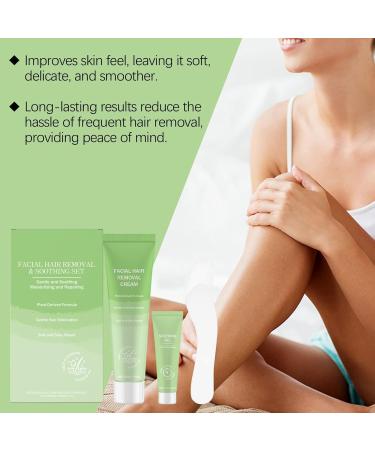  G n rique Facial Hair Removal Cream Soothing and Moisturizing Skin Care Facial Hair Removal Cream Kit - for Daily Use Holidays Weddings Summer Travel Beach Brides Women Men - Buy Online on GoSupps.com