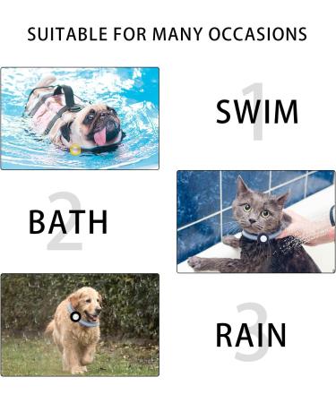 PAKESI Airtag Dog Collar Holder Tracking Dog Cat Pet Loop 3 Pack Silicone Pet Collar Anti-Lost Air Tag Holder for Apple Airtags Anti-Lost Air Tag Holder-M size Dark Blue + Black + Yellow M - Buy Online on GoSupps.com