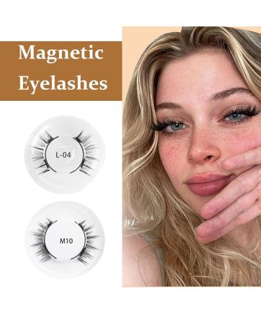 XdealCozyxc 2 Pairs Reusable Magnetic Eyelashes with Lashes Easy to Wear No Glue (Without Applicator) - Buy Online on GoSupps.com