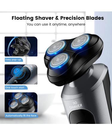 4 in 1 Electric Razor for Men - Rechargeable USB Portable Shaver & Grooming Kit - Ideal Gift for Husband Dad & Boyfriend - Buy Online on GoSupps.com