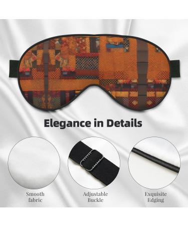 African Textile Patchwork Print Soft Eye Mask - Sleep Mask for Men & Women | Travel Comfort & Relaxation - Buy Online on GoSupps.com