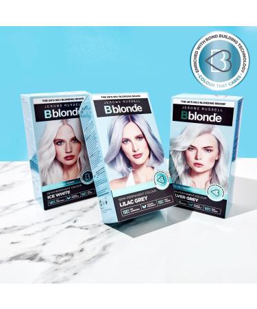 Bblonde Lilac Grey Post Blonding Toner - Semi-Permanent Hair Dye Kit | Vegan Formula with Brazil Nut Oil | Ammonia-Free - Buy Online on GoSupps.com