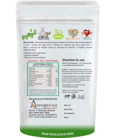 Desko Karela powder | Bitter Melon Powder For Diabetes Control - 500 GM - Buy Online on GoSupps.com