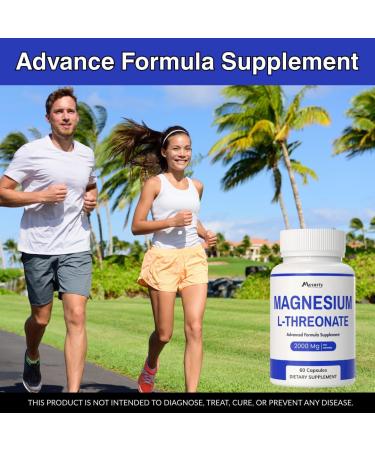 Magnesium L-Threonate | Magnesium L-Threonate 2000mg | Magnesiuma Citrate Capsules | Magneseum Supplements 180 Capsules (Pack 3) - Buy Online on GoSupps.com