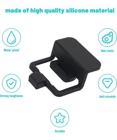 AMIE 12-Pack Silicone Refills Pods for Navage Salt Water Nasal Care - Compatible Replacement Accessories, Save Salt Clips - Black Set - Buy Online on GoSupps.com