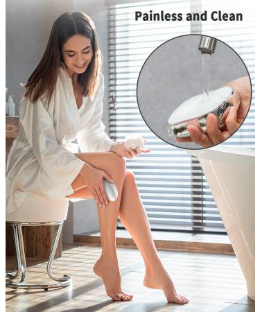 VANWIN Crystal Hair Eraser - Painless Hair Remover & Skincare Tool for Men and Women - Portable & Reusable Epilator - Silver - Buy Online on GoSupps.com