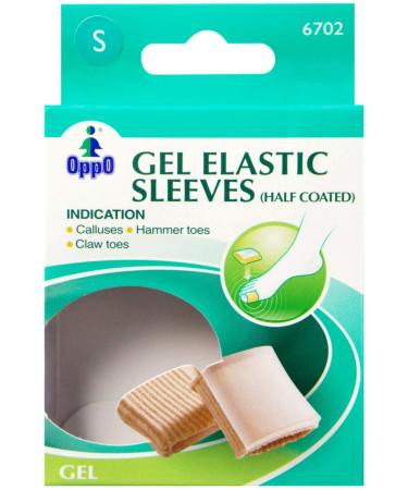 Oppo Half Gel Toe Elastic Sleeve Small 6702 2 Pack