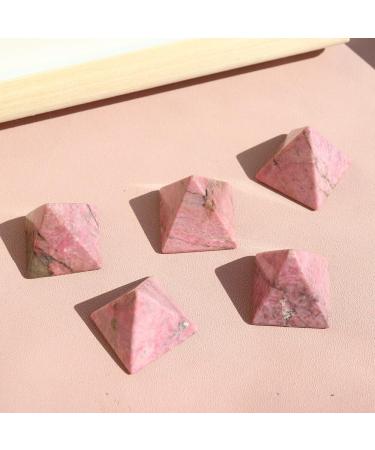 Natural Stone Rhodonite Crystal Pyramid Stone Gemstone Reiki Rose Pyramid Home Decoration Gifts Stone Mineral Specimen - Buy Online on GoSupps.com