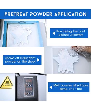 Yamation DTF Powder Adhesive 500g - White Medium | For DTF Transfer Printers on T-Shirts | Textile DTF Supply with PET Film and Ink - Buy Online on GoSupps.com
