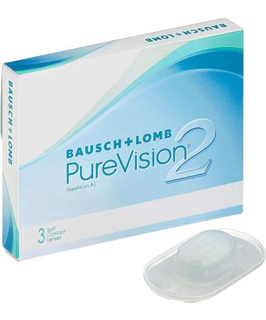 Bausch + Lomb PureVision 2 Monthly Lenses - Thin Soft Spherical Contacts (BC 8.6mm Dia 14mm -9.5 Diopters) - 3 Pack for International Shipping - Buy Online on GoSupps.com