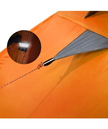 BISINNA 2 Person Camping Tent - Lightweight & Waterproof for Family Camping, Hiking, and Travel | Orange - Buy Online on GoSupps.com