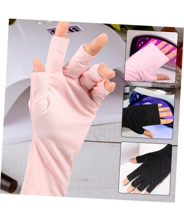 POPETPOP 8 Pairs Nail Gloves Black Fingerless Gloves Women Uv Rays Gloves Anti Gloves for Gel Nails Fingerless Gloves Uv Anti Uv Gloves Nail Art Gloves Manicure Nylon - Buy Online on GoSupps.com