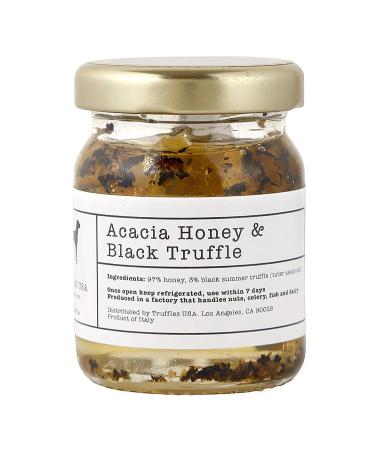 TRUFFLES USA Acacia Truffle Honey 2.47oz 70g - Imported from Italy | Specialty Truffle Jar | Vegetarian and Gluten Free - Buy Online on GoSupps.com
