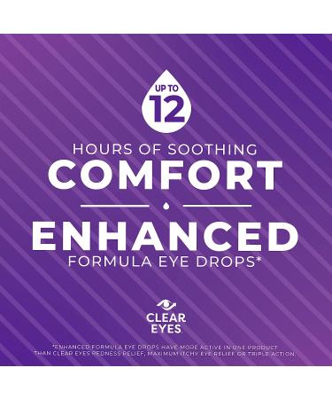 Clear Eyes Complete 7 Symptom Relief Eye Drops 0.5 Fl Oz (Pack of 3) - 1.5 Ounce - Buy Online on GoSupps.com