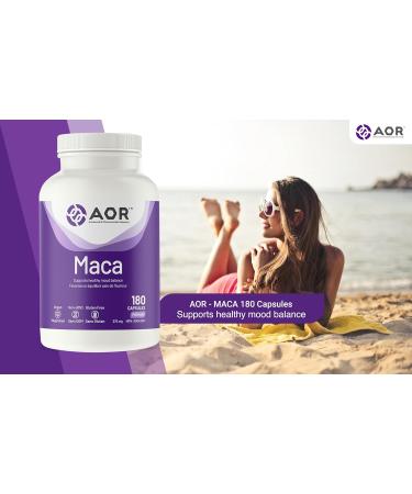 AOR - MACA 375mg 180 Capsules - Maca Root Capsules for Men and Women for Andropause Support Hormonal Balance Mens Sexual Health Libido for Men and Menopause Relief for Women - Sports Performance - Buy Online on GoSupps.com