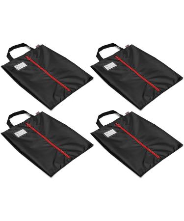 4-Pack Tuff Guy Travel Shoe Bags 16x12 - Water-Proof Ballistic Nylon, Heavy Duty Zipper - for Men and Women - Buy Online on GoSupps.com