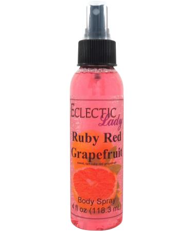 Ruby Red Grapefruit Body Spray 4 ounces Body Mist for Women with Clean Light & Gentle Fragrance Long Lasting Perfume with Comforting Scent for Men & Women Cologne with Soft Subtle Aroma For 4 Fluid Ounces