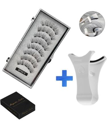 Bitong Reusable Magnetic Eyelashes | False Eyelashes No Glue - Natural Look Magnetic Eyelashes with Applicator Reusable Magnetic Lashes No Glue or Eyeliner Needed 2 Pairs False Eyelashes - Buy Online on GoSupps.com
