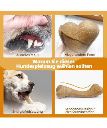 Durable Dog Toy for Big Dogs - Indestructible Chew Toy & Bite-Proof Puppy Bone (17.3x5.3cm) | Best for Aggressive Chewers - Buy Online on GoSupps.com