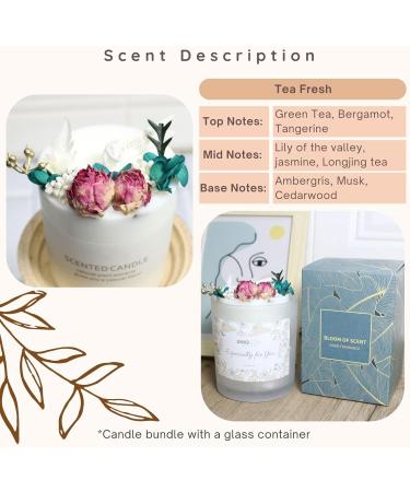 Natural Soy Scented Pillar Candles - Luxury Non-Toxic 10 oz Rose Jar Candle for Home | Aesthetic Decorative Gifts for Women - Buy Online on GoSupps.com