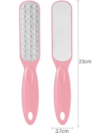 ZLONGYAN double sided foot file callus remover for feet is suitable for dry cracked feet dead skin calluses etc. foot scrubber lasts to make feet smooth heel scraper for cracked heels (pink) - Buy Online on GoSupps.com