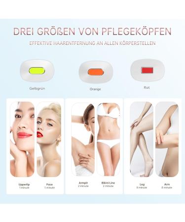 IPL Hair Removal Laser Device - 999 900 Pulses 3 Modes & 5 Energy Levels for Body Face Bikini & Armpits - Buy Online on GoSupps.com