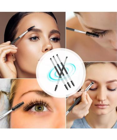 12-Piece Dual-Ended Brow Brush Set | Eyebrow Brush & Spoolie for Perfect Shape & Fill | Precision Makeup Tools (Black - Buy Online on GoSupps.com