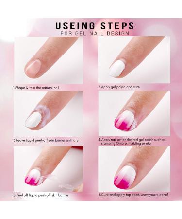 Makartt Latex Nail Polish Barrier - 15ml White Peel Off Liquid Cuticle Protector - Buy Online on GoSupps.com