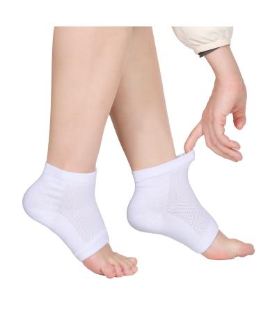 Heel Socks for Dry Cracked Skin - Soft Ventilated & Moisturizing - 3 Pairs for Ultimate Comfort - Buy Online on GoSupps.com
