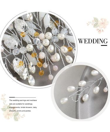 Edary Silver Bride Wedding Hair Vine Pearl Bridal Hair Piece Rhinestone Hair Accessories Leaf Headpieces Jewelry for Women and Girls - Buy Online on GoSupps.com