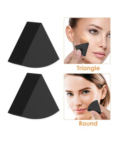 Sibba Makeup Sponge Set - 6 PCS Foundation & Eye Cosmetic Blending Applicators | Black Beauty Blender for Precision Application - Buy Online on GoSupps.com