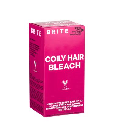 BRITE Coily Hair BLEACH KIT - Textured Hair Bond-building Briteplex to protect your hair. Low-odor high-performance anti-breakage and safe for fine curly hair.