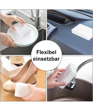 Trintion 100 pcs Etching Sponge Set - Ultra-Cleaning Melamine Magic Sponge for Kitchen & Home | International Shipping - Buy Online on GoSupps.com