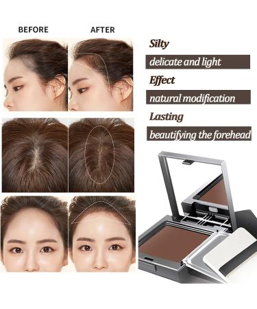 Instant Hairline Shadow - Grey Hair Cover Powder for Hair Regrowth - Root Concealer Touch-Up in Coffee Color - Long Lasting & Sweatproof with Mirror & Puff - Buy Online on GoSupps.com