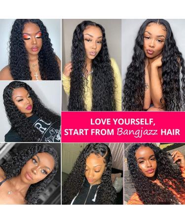 24 Inch Brazilian Virgin Deep Wave Lace Front Wig for Black Women - 180% Density, Pre Plucked with Baby Hair, Natural Color - 4x4 Closure - Buy Online on GoSupps.com