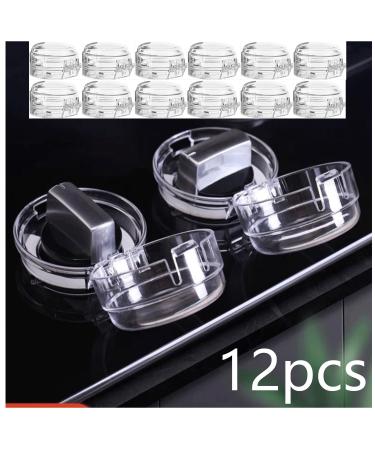 12-Piece Stove Protection Baby Buttons | Child Locking Knobs & Oven Safety | Transparent Kitchen Security - Buy Online on GoSupps.com