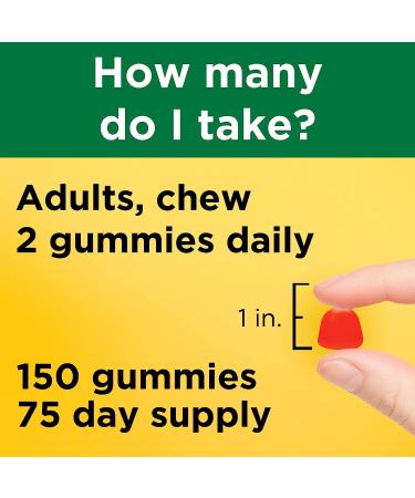 Nature Made Extra Strength Vitamin D3 5000 IU Gummies - Bone, Teeth, Muscle, and Immune Health Support - 150 Count - Buy Online on GoSupps.com