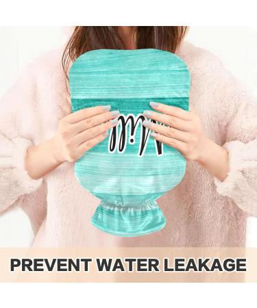 Personalized 1L Heat Bottle with Cover - Pain Relief for Headaches Neck & Shoulders - Blue-Green Turquoise - Buy Online on GoSupps.com