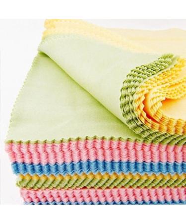 100 Pack Microfiber Cleaning Cloths for Glasses Camera Lenses Mobile Screen Spectacles (5" x 5")