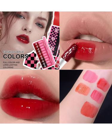 10 Colors Lip Tint | Moisturizing Tinted Lip Stain & Liquid Lipstick | Long Lasting Multi-Use Makeup - Buy Online on GoSupps.com