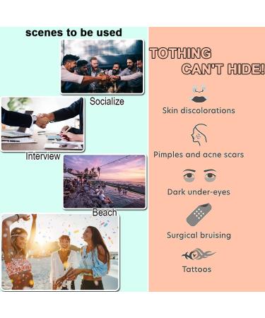 2023 Waterproof Tattoo Cover Up Tape for Scar Concealing - Lasts 3-7 Days - Brown, White - Buy Online on GoSupps.com