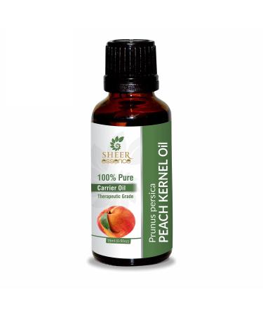 Sheer Essence Peach Kernel Oil (Prunus Persica) Carrier Oil 100% Pure Natural Undiluted Uncut Therapeutic Grade Oil 8.45 Fl.OZ