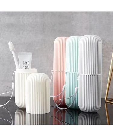 Buy Winlauyet 4x Set: Travel Toothbrush & Mug - Compact Practical Multi-Colored for Adventures - Buy Online on GoSupps.com