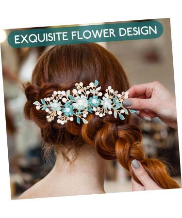 CRILSTYLEO Hair Plug Hair Accessories Combs for Women Girl Headpieces for Wedding Hair Accessories for Bride Rhinestone Flower Hairpins Bride Headpiece Gajra Hair Clip Flower Hair Comb - Buy Online on GoSupps.com