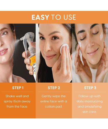 Kojic Acid Turmeric Peeling Spray for Face and Body Gently Exfoliating Solution with Retinol Niacinamide For All Skin Types - Buy Online on GoSupps.com